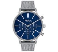 Breil - Montre pour Homme Rond avec Cadran Monochrome et boîtier en Acier Collection Avery, Bleu, Taille Unique, Bracelet