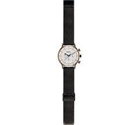 Breil Montre Six.3.Nine Collection Chrono Mouvement à Quartz et Maille en Cuir pour Homme, Or Rose - Blanc - Noir, Taille Unique, Sangle