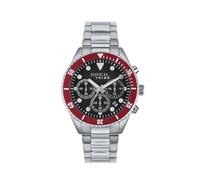 Breil Outrider HU 41 mm Montre Chrono pour Homme avec Bracelet en Acier argenté, 10 Bar, diamètre du boîtier : 41 mm, EW0714, argenté, Bracelet