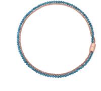 Breil TJ3014 De 43 cm à 49 cm Breil collier pour femme de la collection magnetica system. Collier multitour composé d'une chaîne marguerite polie en acier rose ip et d'une chaîne en pierres d'agate bl