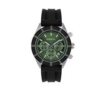 Breil TW2024 Montre pour Homme B 12 H avec Bracelet en Silicone, étanchéité 50 mètres, diamètre du boîtier : 43 mm, Noir, Moderne