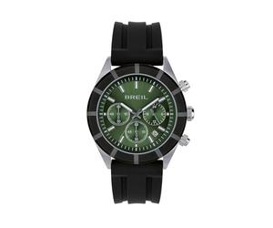 Breil TW2024 Montre pour Homme B 12 H avec Bracelet en Silicone, étanchéité 50 mètres, diamètre du boîtier : 43 mm, Noir, Moderne