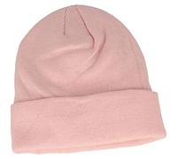 Breiter Bonnet tricoté Bonnet d'hiver Beanie avec doublure Thinsulate douce - Taille unique, Rose, taille unique