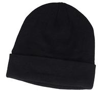 Breiter Bonnet tricoté d'hiver avec doublure douce Thinsulate, Marine, taille unique