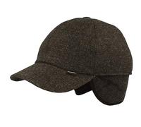 Breiter Casquette de baseball d'hiver pour homme avec membrane Sympatex et protège-oreilles rabattables - en laine avec doublure intérieure douce, anthracite, 59