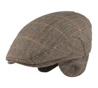 Breiter Casquette Plate pour Homme avec Cache-Oreilles Bonnet Casquette à Visière Imperméable & Pliable Flat Cap Beanie Doux pour la Peau et Confortable