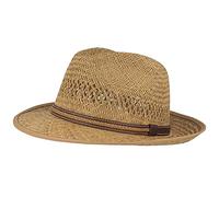 Breiter Chapeau de Soleil en Paille Bogart Chapeau d'été Tissée à la Main 100% Paille - Unisexe - Matériau Léger - Confortable et Durable - Doux pour la Peau, Naturel