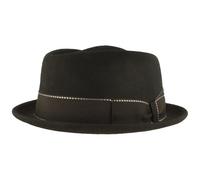 Breiter Chapeau en feutre enroulable Diamond - Taille réglable - Imperméable - Pliable, Diamant noir, 61