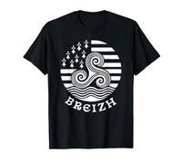 Breizh Bretagne Drapeau Celtique Triskel Pride T-Shirt