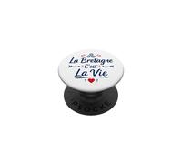 Breizh Bretonne Humour Breton la Vie Amour Bretagne PopSockets PopGrip Adhésif