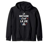Breizh Bretonne Humour Breton la Vie Amour Bretagne Sweat à Capuche