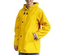 Breizh Ocean - Ciré Armor femme, manteau imperméable mixte, doublure à rayures de style marinière - du XS au 4XL (Jaune).