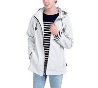 Breizh Ocean - Ciré Femme Imperméable, du XS au 4XL, Création Française ERQUY - Coupe Vent avec Coupe Ajustée et Intérieur Rayé Style Marinière - Manteau Femme avec Grande Taille Disponible
