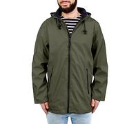 Breizh Ocean - Ciré Homme, du XS au 4XL, Création Française SARZEAU, Coutures Impermeables,Veste Imperméable Homme, Coupe Vent avec Doublure Rayée de Style Marinière