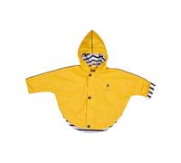 Breizh Ocean - Ciré, Imperméable Bébé avec Capuche de 6 à 36 mois - Création Française MORLAIX, Poncho Pluie Enfant avec Intérieur Rayé - Vetement Bebe Garçon ou Fille