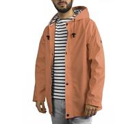 Breizh Ocean - Ciré Imperméable, du XS au 4XL, Création Française ARMOR - Intérieur Marinière Rayé - Mixte - Coupe Vent Homme ou Femme - Veste Imperméable, Manteau Homme avec Grande Taille Disponible