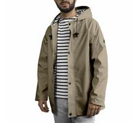 Breizh Ocean - Ciré Imperméable, du XS au 4XL, Création Française ARMOR - Intérieur Marinière Rayé - Mixte - Coupe Vent Homme ou Femme - Veste Imperméable - Manteau Homme