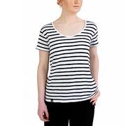 Breizh Ocean - Marinière Manches Courtes DINAN, Été, 100% Coton léger, Ne Se froisse Pas - Grandes Tailles Disponibles du XS au 4XL