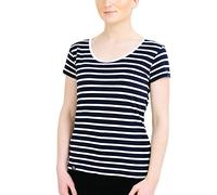 Breizh Ocean - Marinière Manches Courtes DINAN, Été, 100% Coton léger, Ne Se froisse Pas - Grandes Tailles Disponibles du XS au 4XL