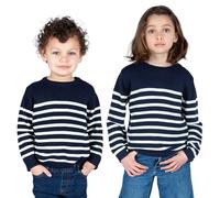 Breizh Ocean - Pull Marin Enfant Bono, Coton épais - Mixte, garçon ou Fille - de 1 an à 14 Ans