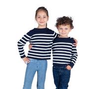 Breizh Ocean - Pull rayé pour Enfant COLPO - Pull Marin Enfant Fille ou garçon Disponible de 2 à 14 Ans