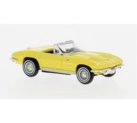 BREKINA 18030 Échelle HO CHEVROLET CORVETTE C2 CABRIOLET Jaune Clair 1962