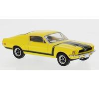 BREKINA 19611 Échelle HO Ford Mustang Fastback Jaune Année 1968