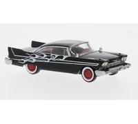 BREKINA 19683 Échelle HO Plymouth Fury Couleur Noire 1958 Flames