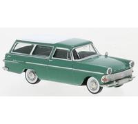 BREKINA 20137 Échelle HO OPEL P2 CARAVANE Couleur Verte/Blanche Année 1960
