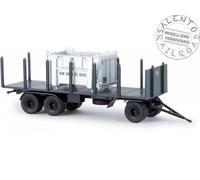 BREKINA 55303 Rimorchio Gommato Routier Ouvert Grigio 1:87