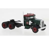 BREKINA 85758 Échelle Ho Camions Peterbilt 281 Couleur Vert Foncé / Rouge Rea