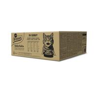 Brekkies Daily Delice Nourriture Humide pour Chats en Sauce (Poulet, Dinde, Saumon et Thon) - Jumbo Pack de 80 x 85 g