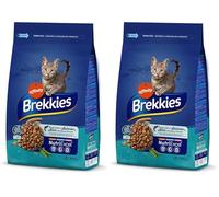 Brekkies Nourriture pour Chat au Saumon, Thon et légumes 3,5 kg (Lot de 2)