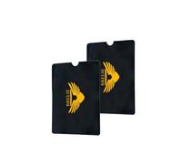 BRELIE Pochettes de blocage RFID : carte de crédit/passeport, protection de sécurité sans contact, protection contre le cybervol d'identité, Noir , L 9.2cm x W 6.2cm, Moderne