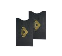 BRELIE Pochettes de blocage RFID - Protection de carte de crédit/passeport, protection de sécurité sans contact, protection contre le cybervol d'identité, Noir , L 8.8cm x W 5.8cm, Moderne