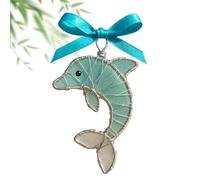 Breloque amusante en forme de baleine à suspendre - Pendentif en acrylique plat 2D en forme d'animal , art mural côtier incassable, coffret cadeau nautique, accessoires de maison, décoration