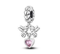 Breloque ange gardien, éléphant, attrape-rêves, grenouille, chat, étoile, mauvais œil, argent sterling 925, compatible avec les bracelets à breloques Pandora, Métal Argent sterling, Pas de gemme