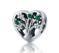 Breloque arbre généalogique en argent sterling 925 pour bracelet Pandora