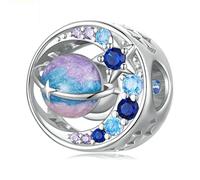 Breloque attrape-rêves en argent sterling 925 véritable avec ailes d'ange en oxyde de zirconium pour bracelets, Cristal