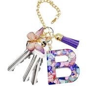 Breloque avec poignée en forme de lettre de tasse - Chaîne décorative pour bouteille - Chaîne décorative pour nom d'identité, chaîne initiale colorée en pierre, accessoires pour bouteille d'eau