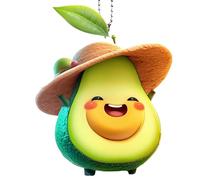 Breloque avocat avec expressions de dessin animé - Décorations d'avocat en acrylique 2D - Décoration mignonne pour sac à dos, accessoire pour fête, Saint-Valentin, arbre de Noël, Style 2, Refer to