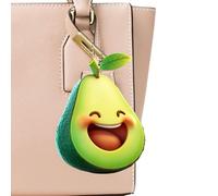 Breloque avocat en acrylique 2D avec expressions de dessin animé, décoration de fête d'avocat mignon pour sac à dos, accessoire pour fête, Saint-Valentin, arbre de Noël, style 3, Refer to description