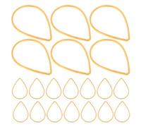 Breloque Boucle D’Oreille pour Bijoux DIY 30 pièces Or Goutte Cuivre | Forme Chic et Moderne, Colliers, Finition Résistante au Ternissement, pour Chaînes, Ateliers Créatifs