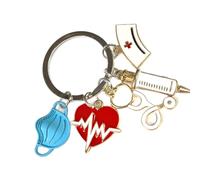 Breloque Campus Ready en alliage pour les d ' infirmières et de médecins, accent sur le thème des pour sacs et pochettes, accessoire porte-clés sur le thème des en