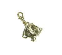 Breloque charm chat doré SC Crystal