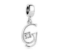 Breloque Charm New 2024 MariaFonte Lettre Initiale Nom Alphabet Pendentifs Original Offres Charming Bead Argent 925 Maman Bead Compatible Rose Porte-bonheur Famille Noël Femme Bracelet Or Fille Soeur