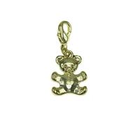 Breloque charm ours en peluche doré SC Crystal