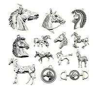 Breloque cheval en argent antique 100 g pour la fabrication de bijoux et accessoires de bricolage