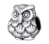 Breloque chouette en argent sterling 925 pour bracelet Pandora