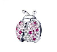 Breloque coccinelle en argent sterling 925 pour bracelet à breloques Pandora, Argent sterling